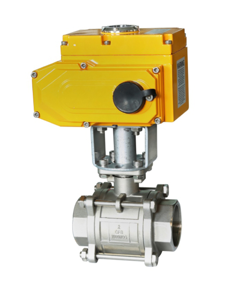 二位二通三片式高温电动球阀 DQ84